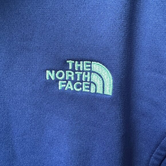 The North Face 1/4 Zip Cobalt Blue Microfleece Pullover Top in Women's XXL - Picture 4 of 9